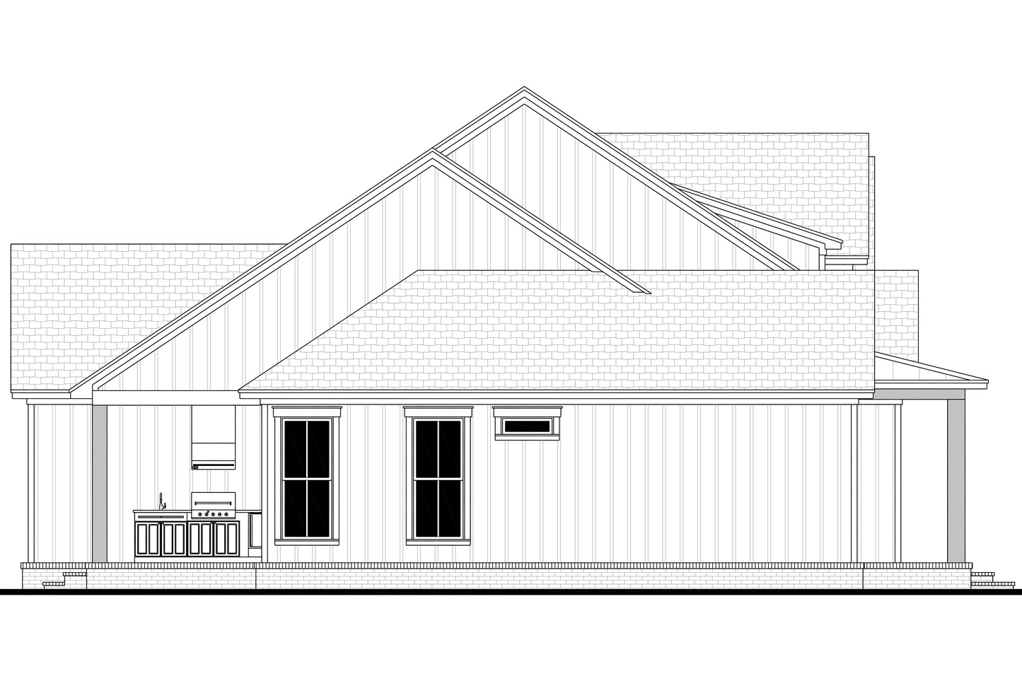 HPZ-26005 Leslie Farmhouse Plan
