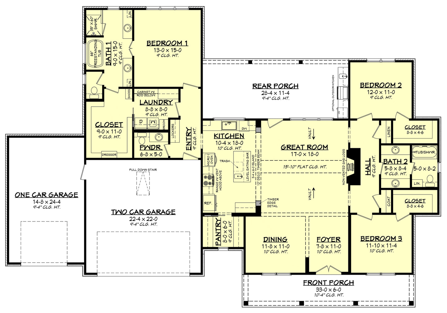 HPZ-26017 Brittany Farmhouse Plan