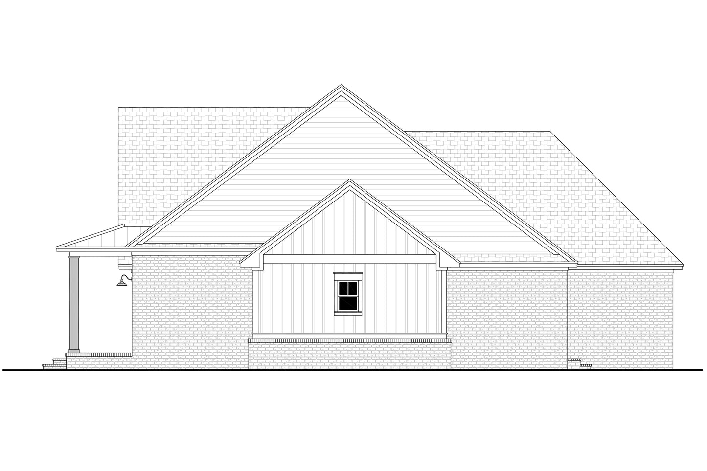 HPZ-26017 Brittany Farmhouse Plan