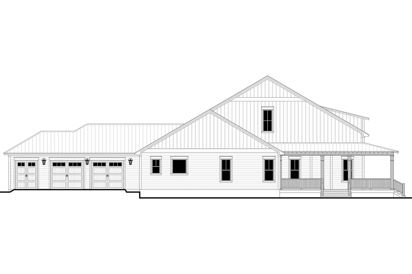 HPZ-26020 Farrell Farmhouse Plan