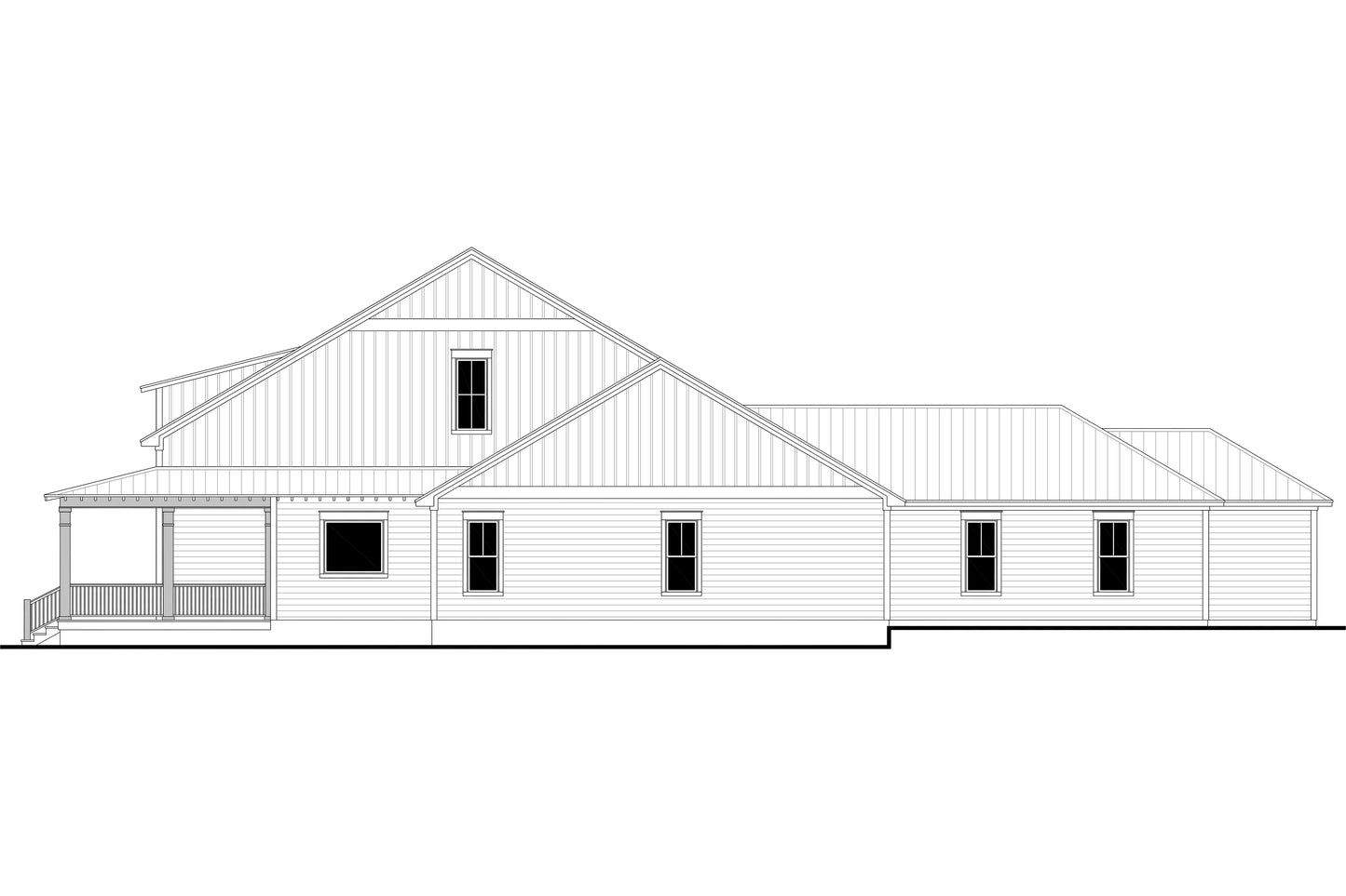 HPZ-26020 Farrell Farmhouse Plan