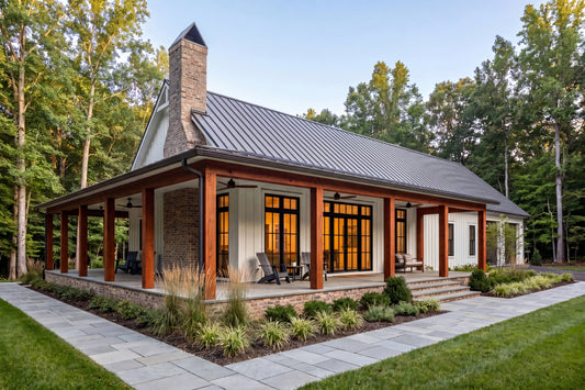 HPZ-26024 Abel Barndominium House Plan