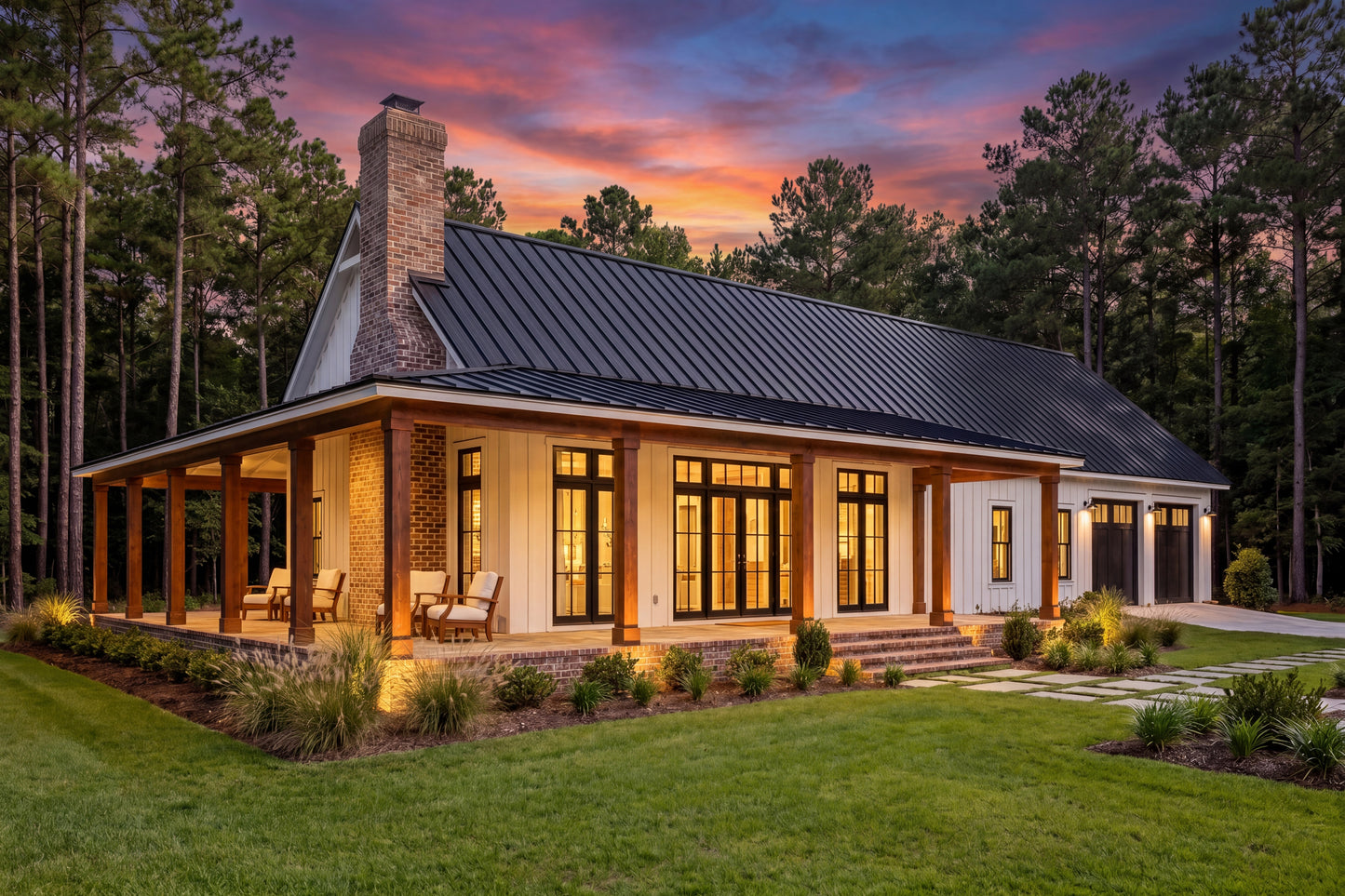 HPZ-26024 Abel Barndominium House Plan