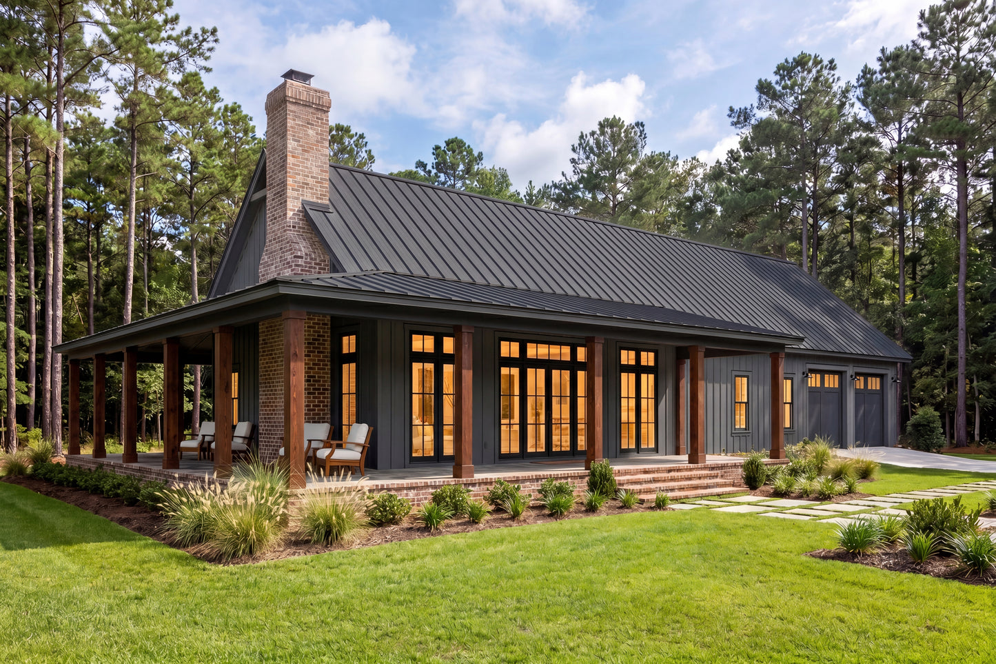 HPZ-26024 Abel Barndominium House Plan