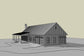 HPZ-26024 Abel Barndominium House Plan