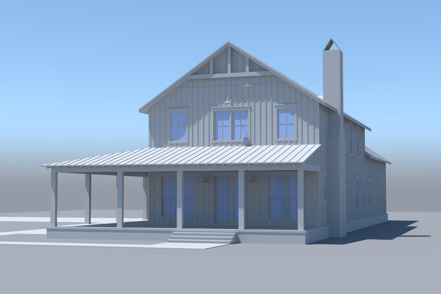 HPZ-26025 Karen Barndominium House Plan