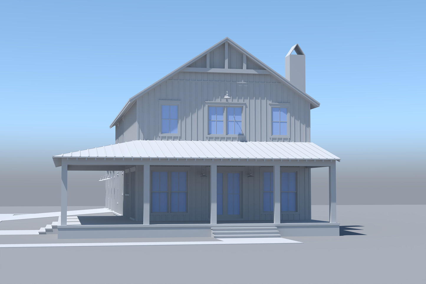 HPZ-26025 Karen Barndominium House Plan