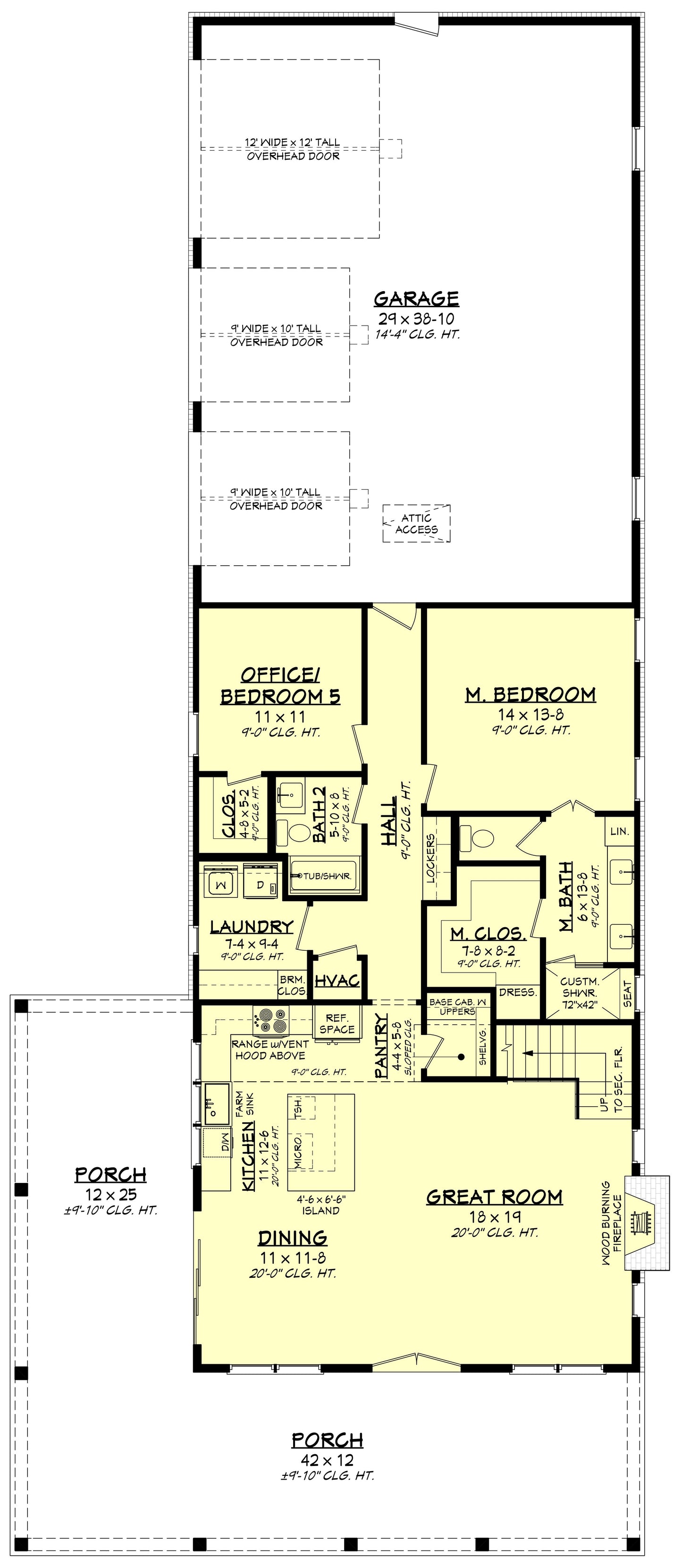 HPZ-26025 Karen Barndominium House Plan