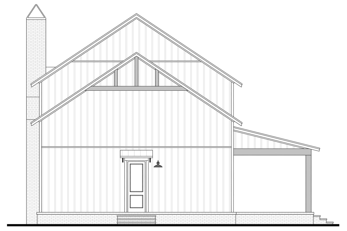 HPZ-26025 Karen Barndominium House Plan