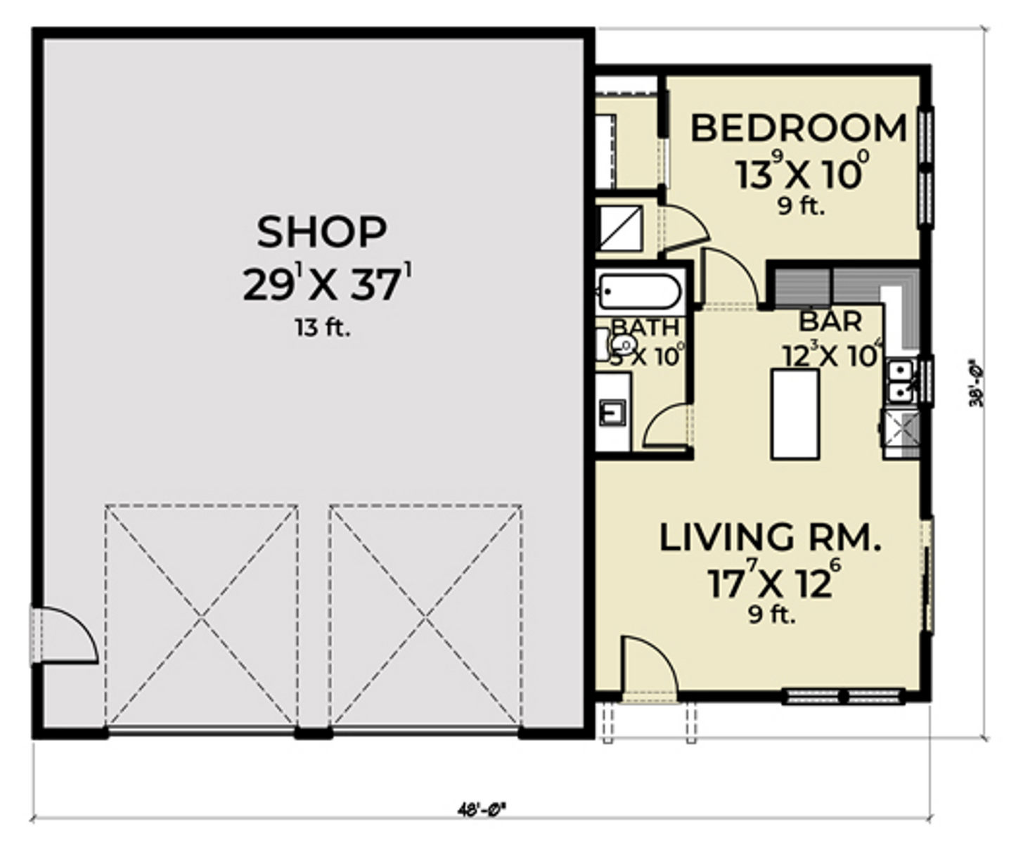 JRW-10002 Amerie Barndominium House Plan