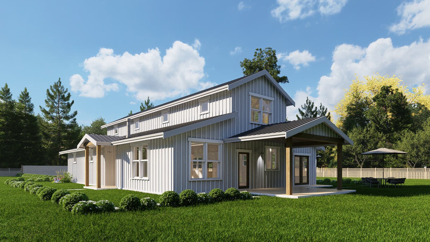 JRW-10010 Barbara Barndominium House Plan