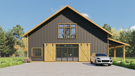 JRW-10011 Louie Barndominium House Plan