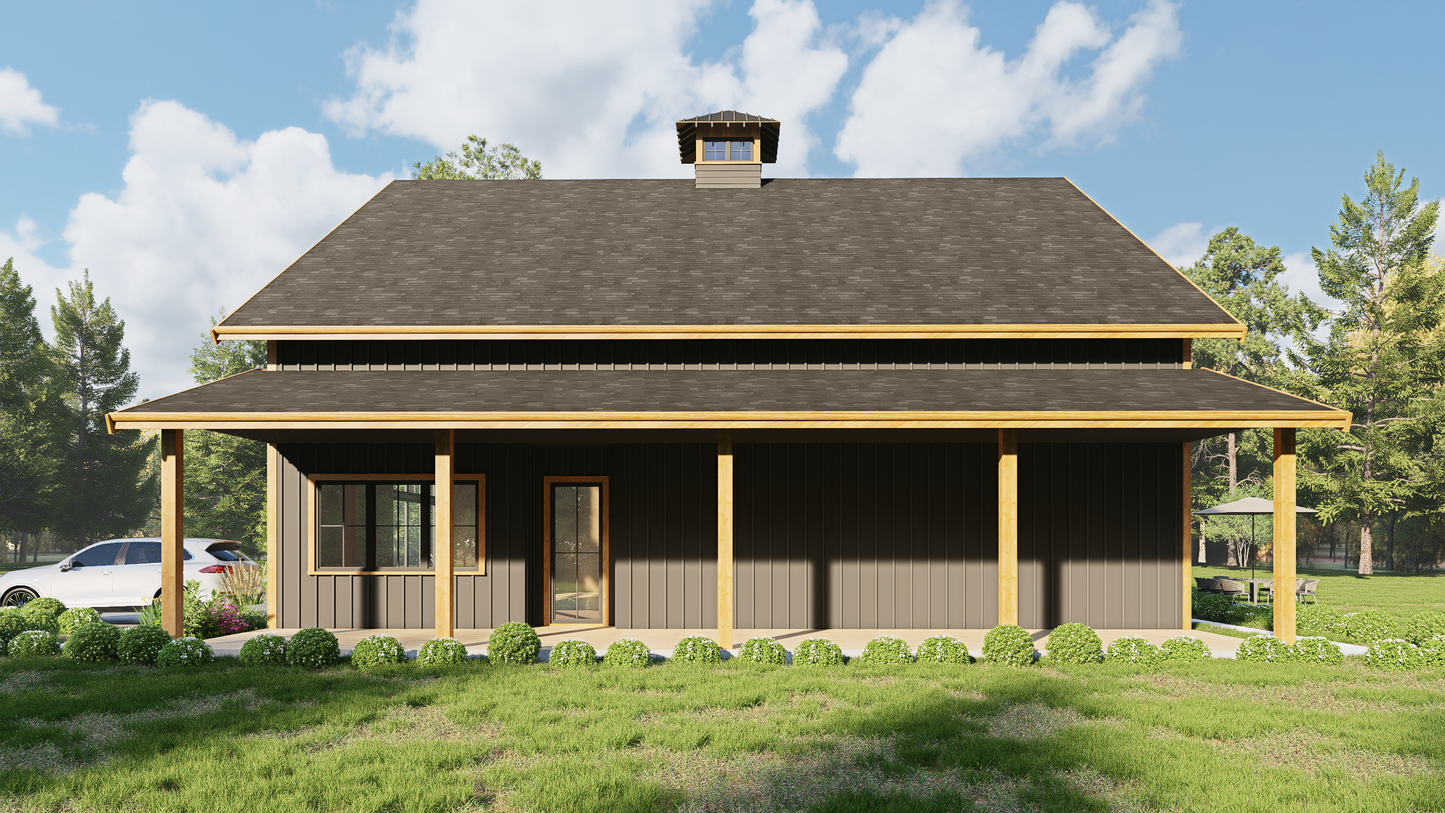 JRW-10011 Louie Barndominium House Plan