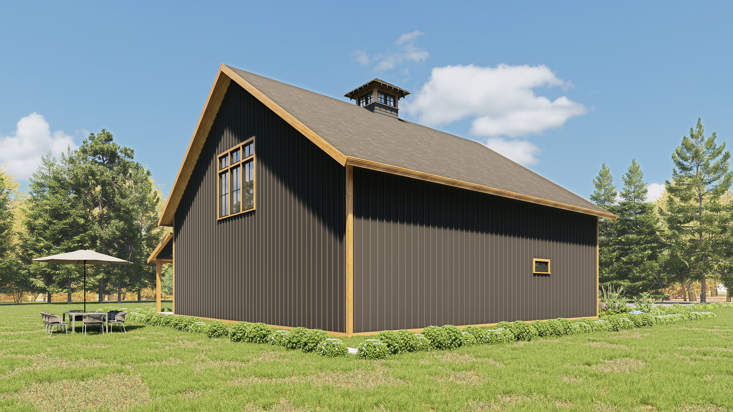 JRW-10011 Louie Barndominium House Plan