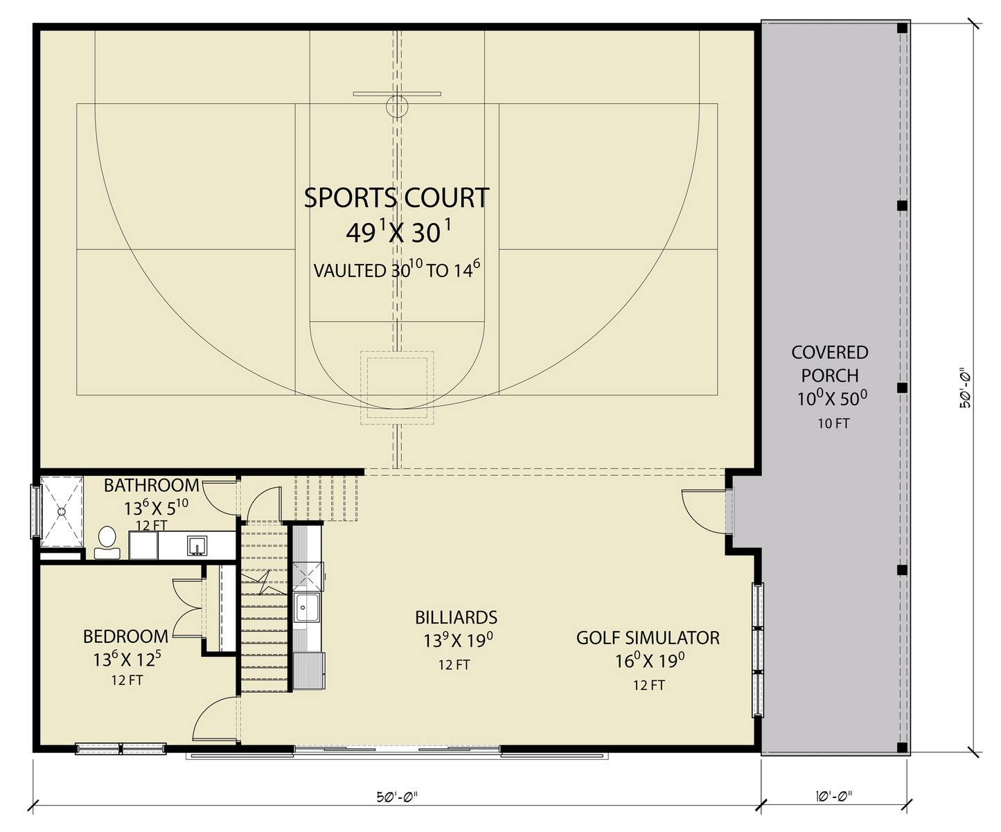 JRW-10011 Louie Barndominium House Plan