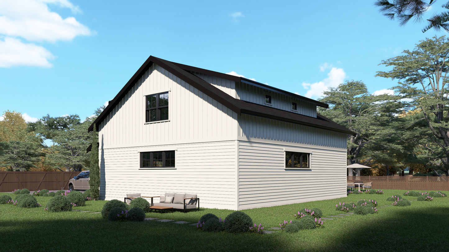 JRW-10013 Dale Barndominium House Plan