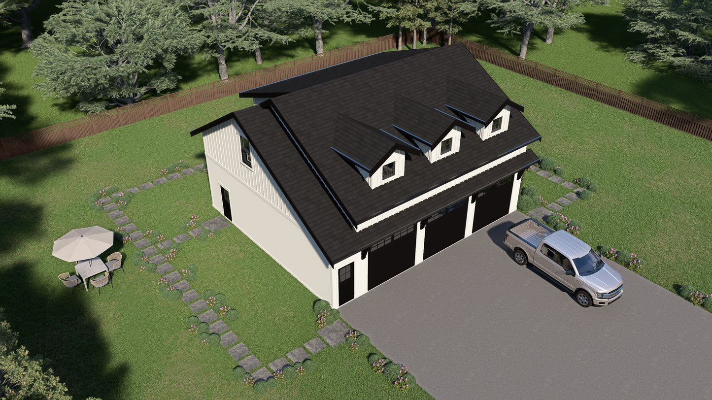 JRW-10013 Dale Barndominium House Plan