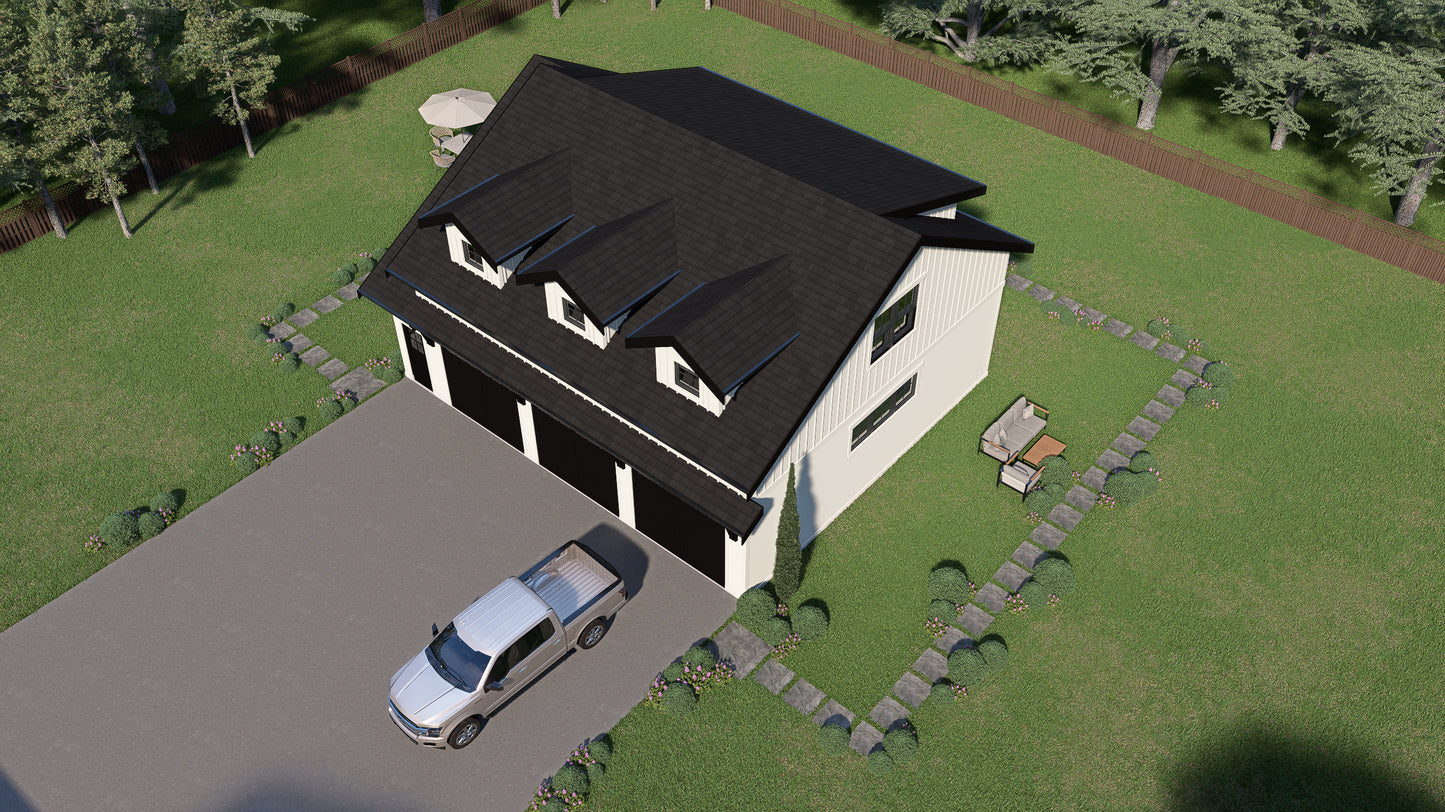 JRW-10013 Dale Barndominium House Plan