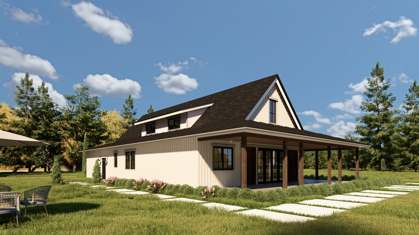 JRW-10016 Ella Barndominium House Plan