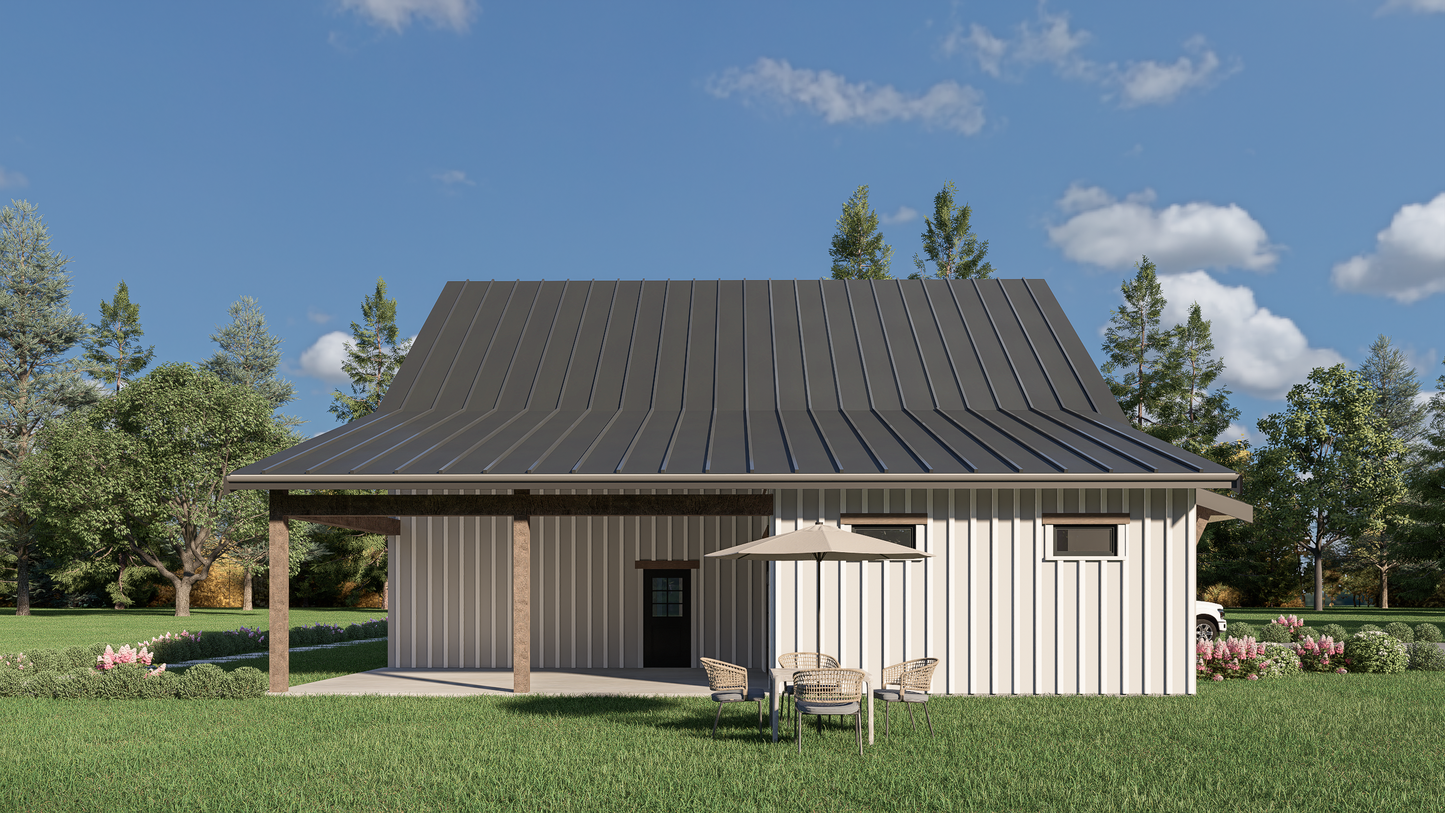 JRW-10018 Crista Barndominium House Plan