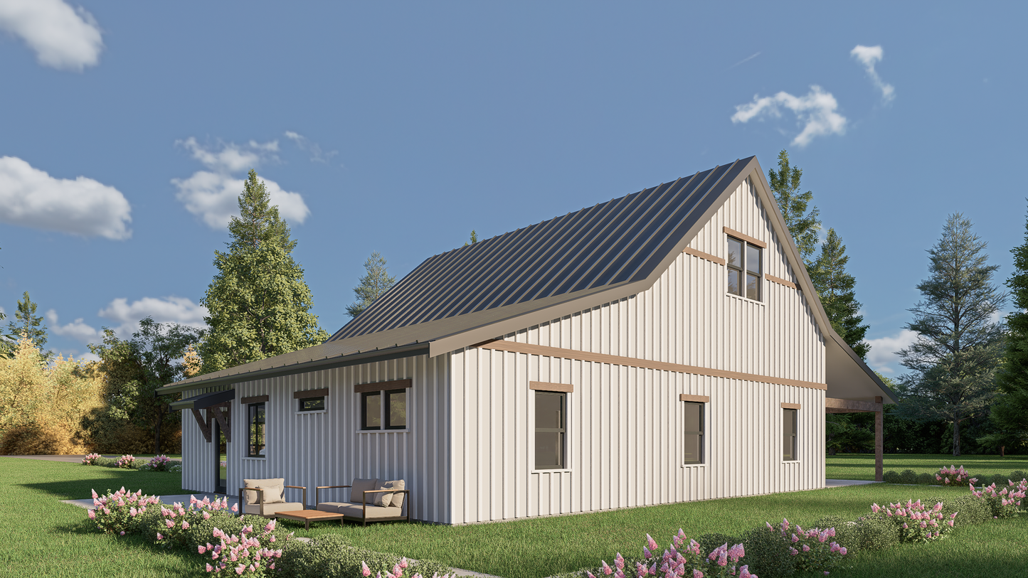 JRW-10018 Crista Barndominium House Plan