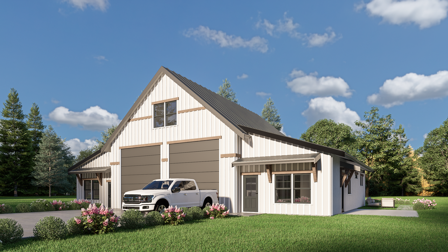 JRW-10018 Crista Barndominium House Plan