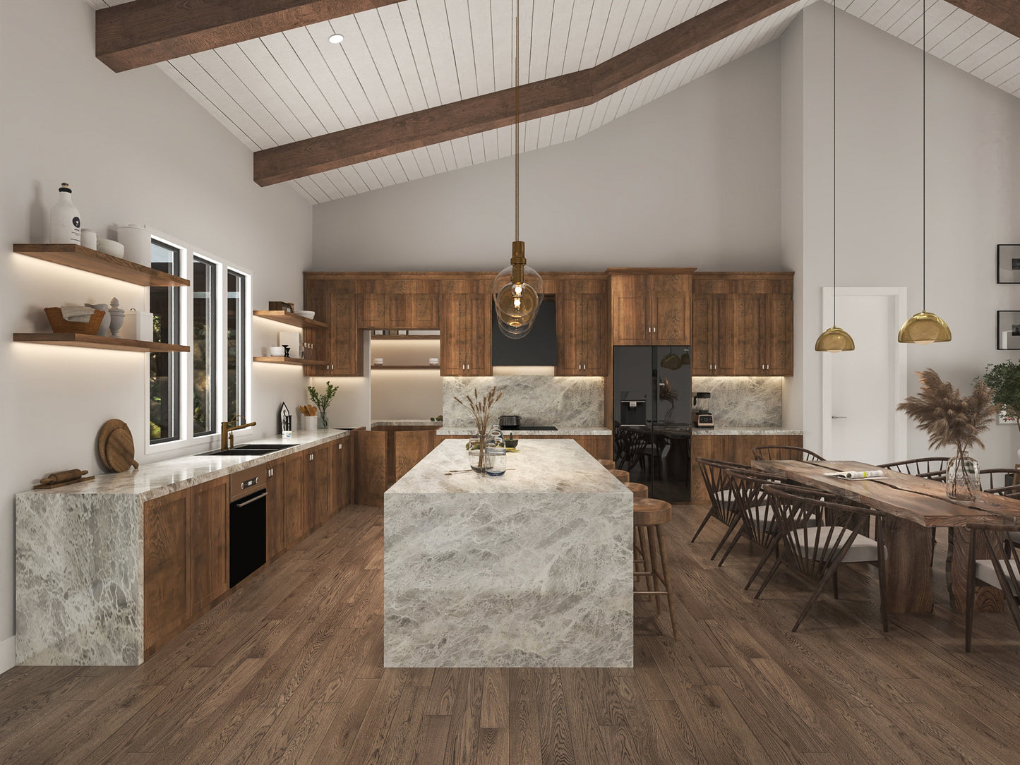 PL-61313-B Barbour Barndominium House Plan