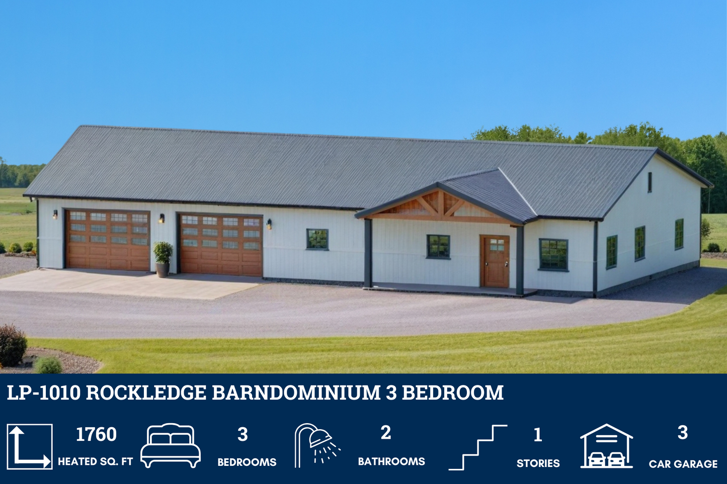 LP-1010 Rockledge Barndominium House Plans