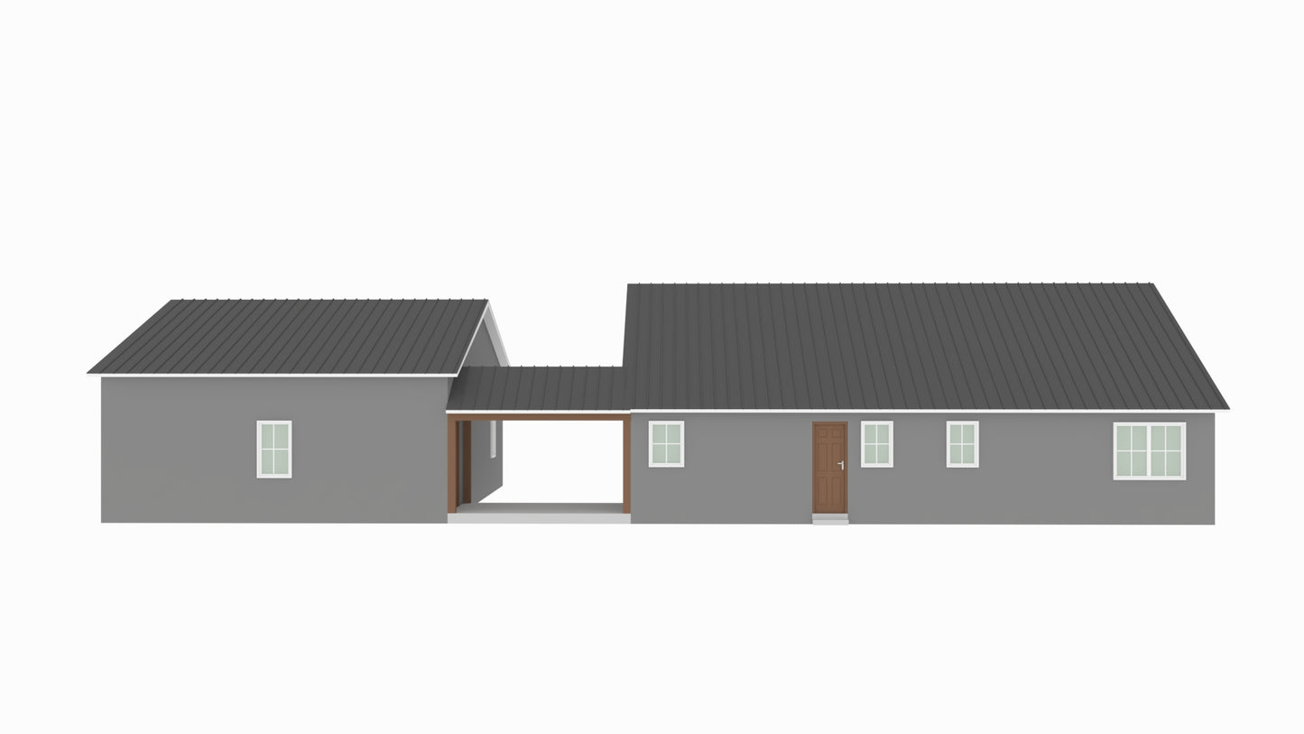 LP-2804-C Caitlyn Barndominium House Plan