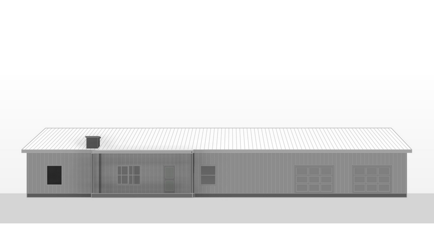 LP-2804-R Ronnie Barndominium House Plan