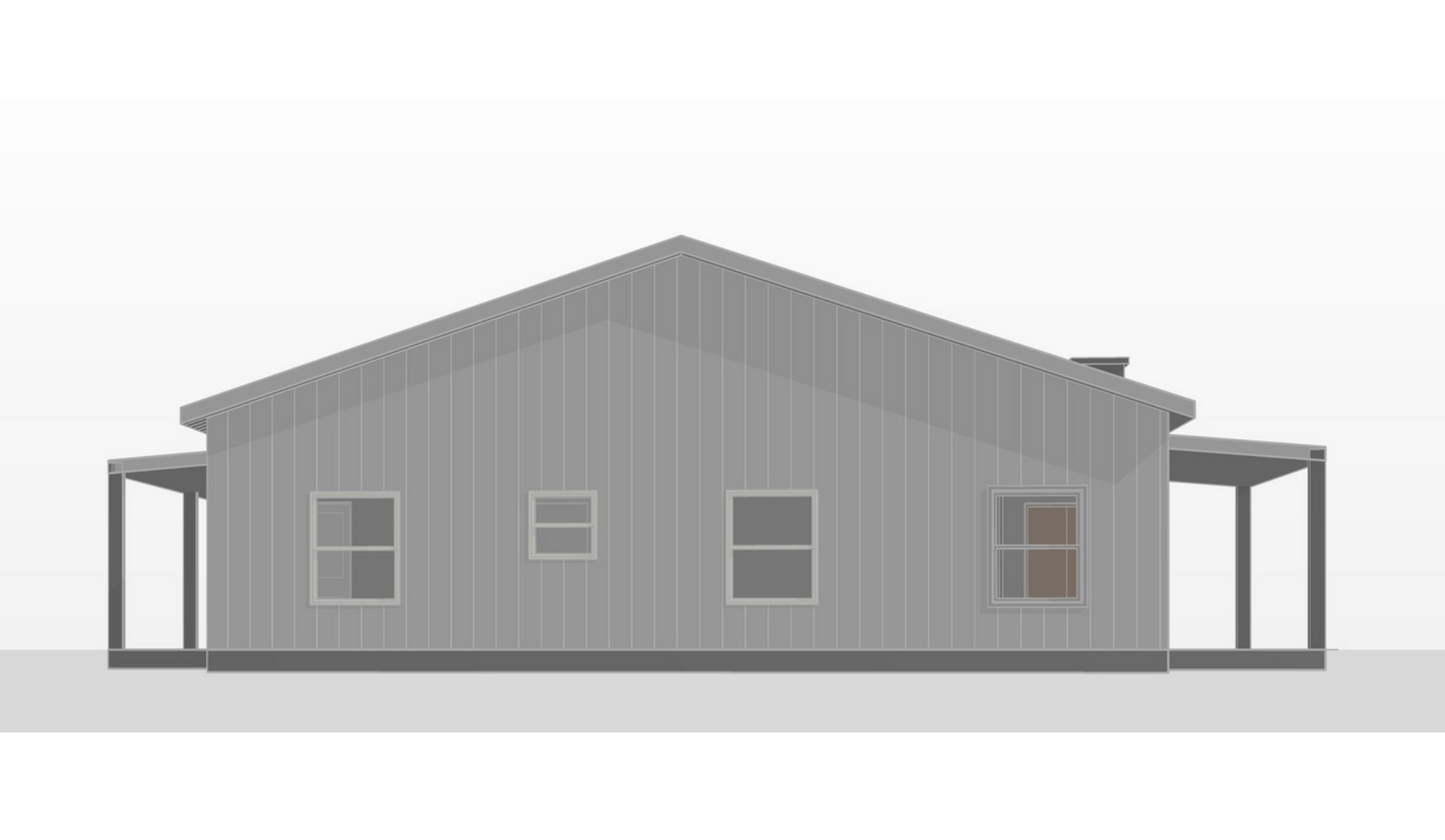 LP-2804-R Ronnie Barndominium House Plan