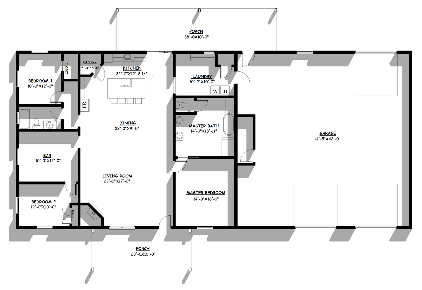 LP-2804-R Ronnie Barndominium House Plan