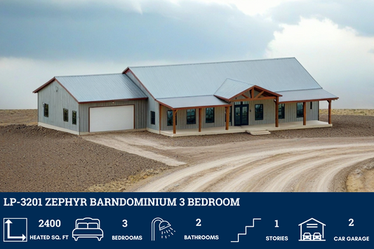 LP-3201 Zephyr Barndominium House Plan