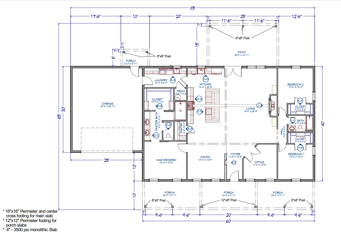 LP-3201 Zephyr Barndominium House Plan