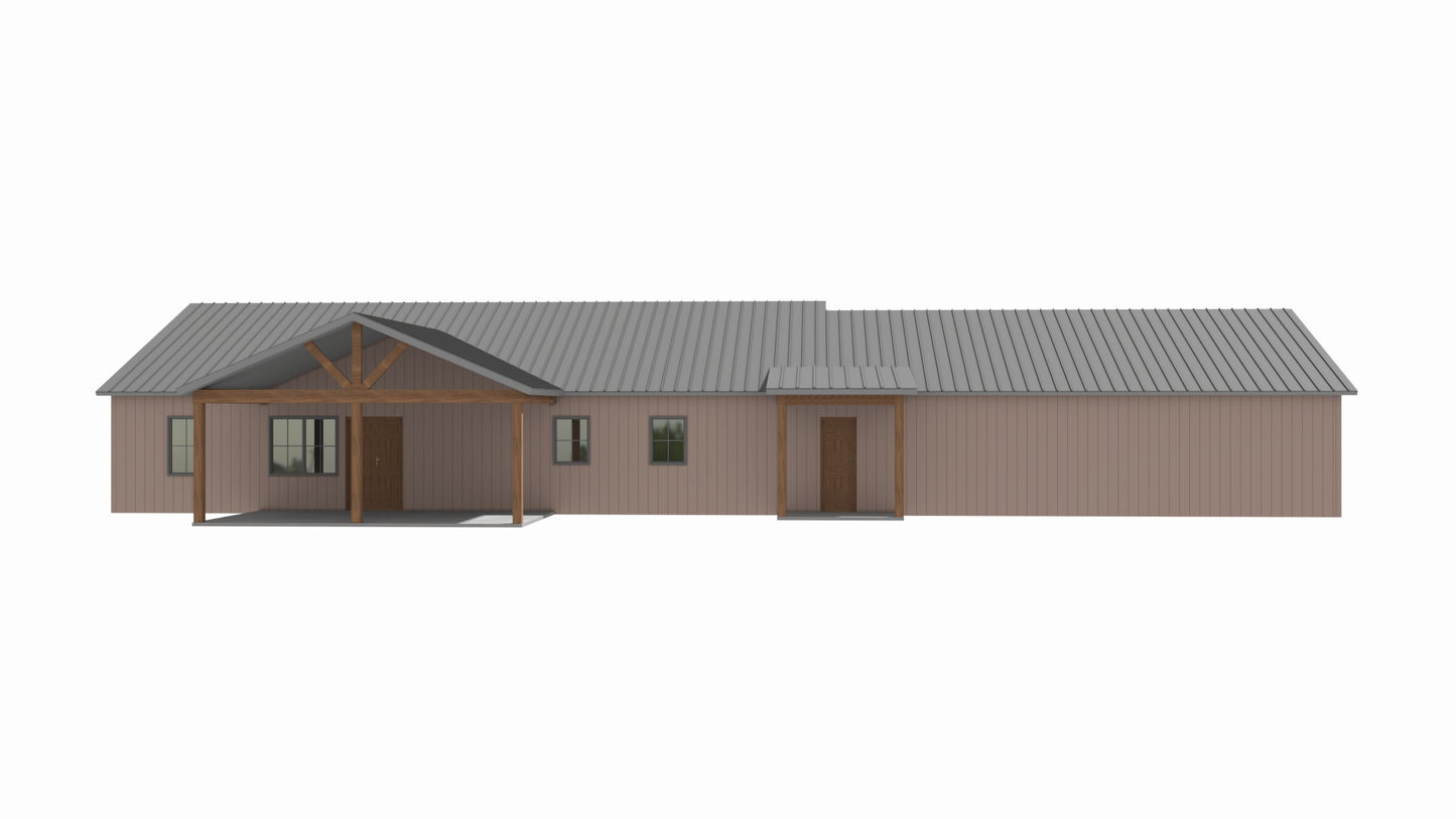LP-3201 Zephyr Barndominium House Plan