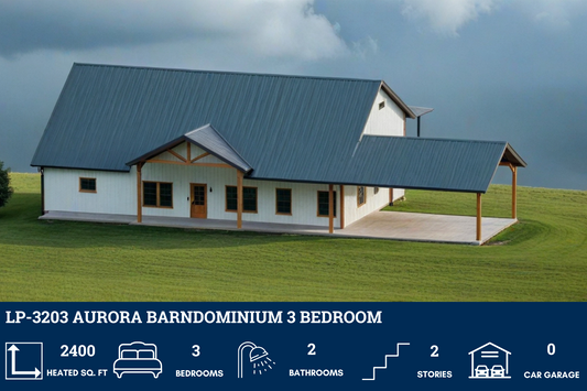 LP-3203 Aurora Barndominium House Plan