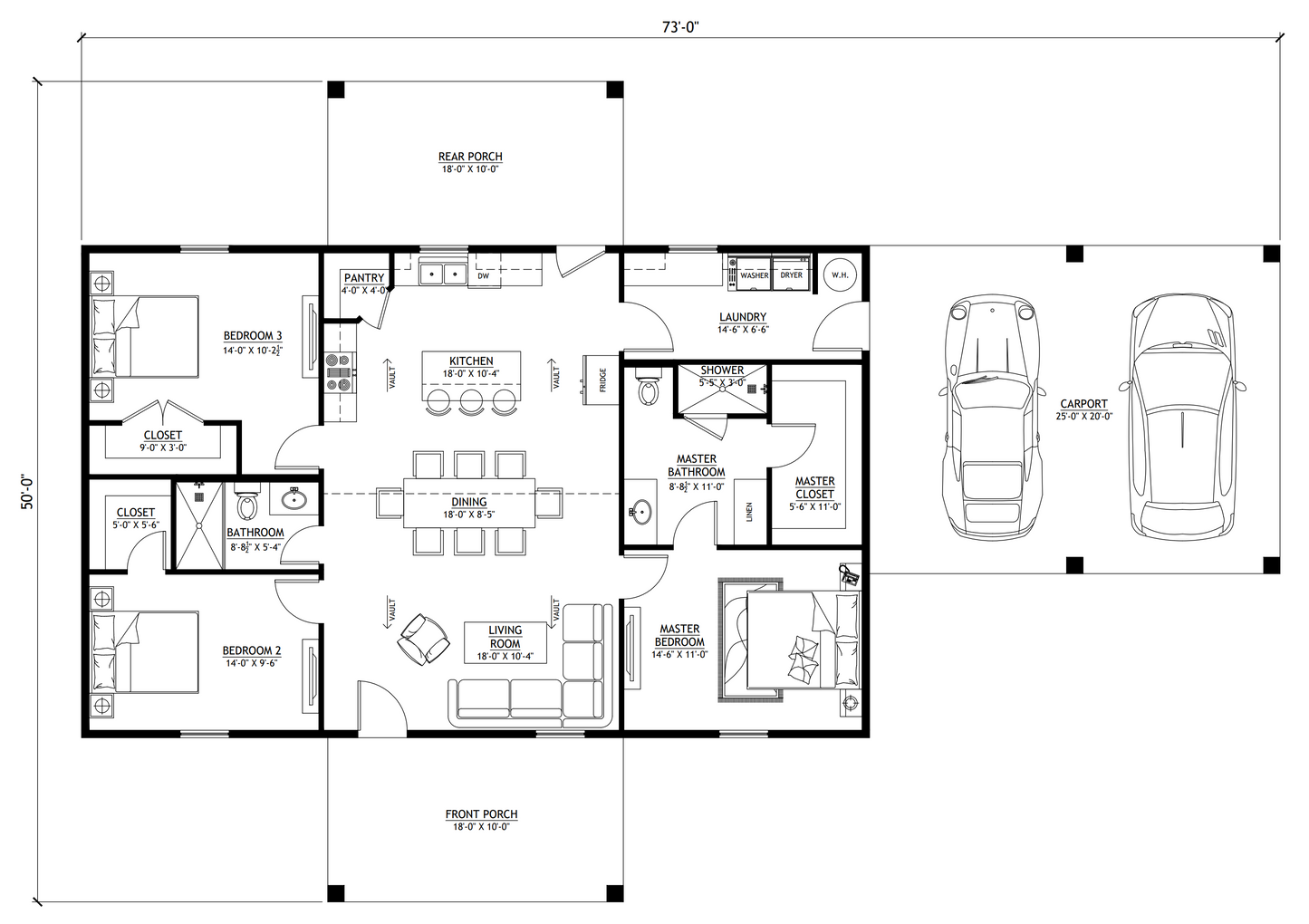 LP-3205 Starnes Barndominium House Plan