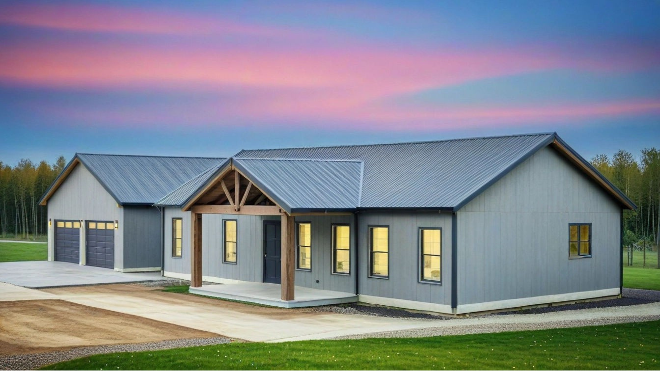 LP-3208-A Ashley Barndominium House Plan