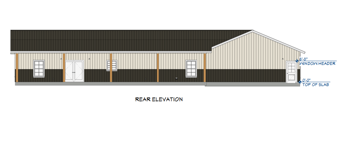 LP-3208 Rowe Barndominium House Plan