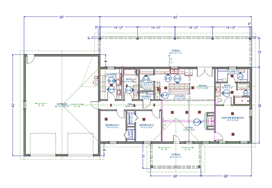 LP-3208 Rowe Barndominium House Plan