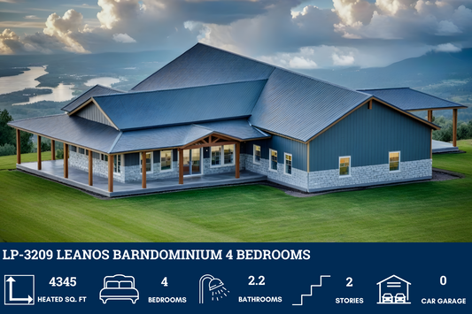 LP-3209 Leanos Barndominium House Plan