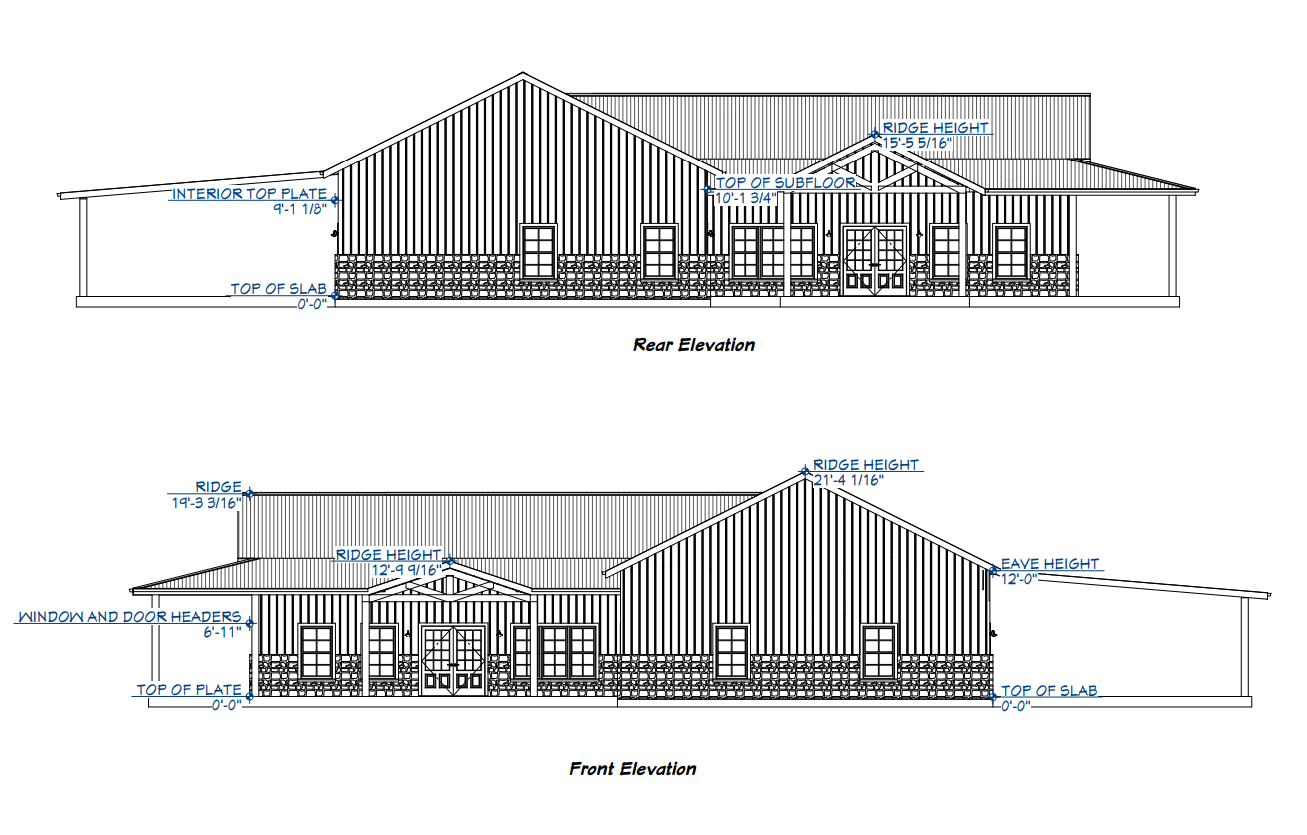 LP-3209 Leanos Barndominium House Plan