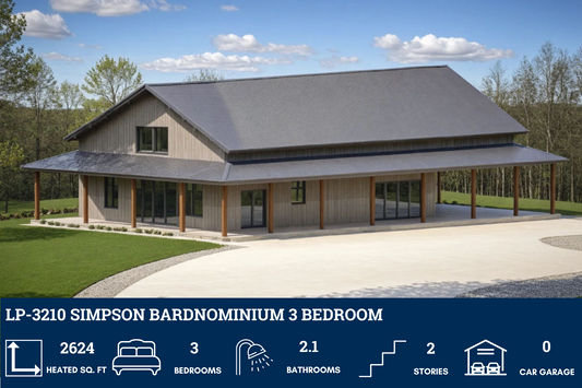 LP-3210 Simpson Barndominium House Plan
