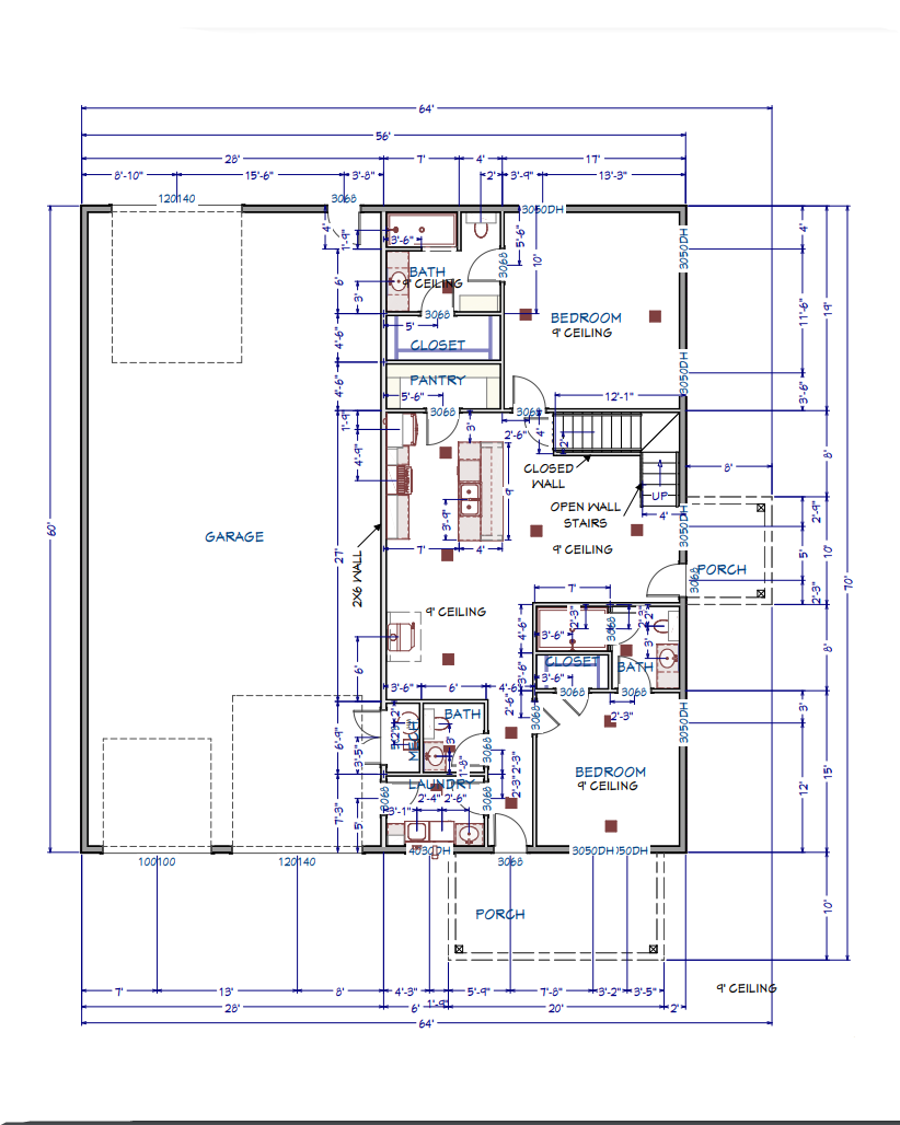 LP-71006 Holly Barndominium House Plan