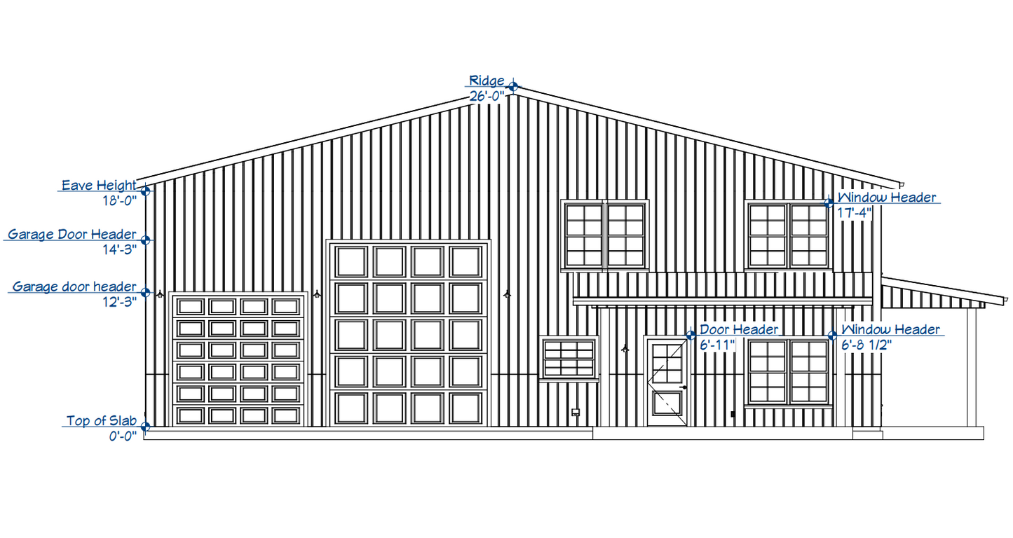 LP-71006 Holly Barndominium House Plan