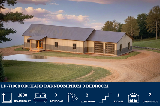 LP-71008 Orchard Barndominium House Plan