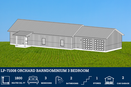 LP-71008 Orchard Barndominium House Plan