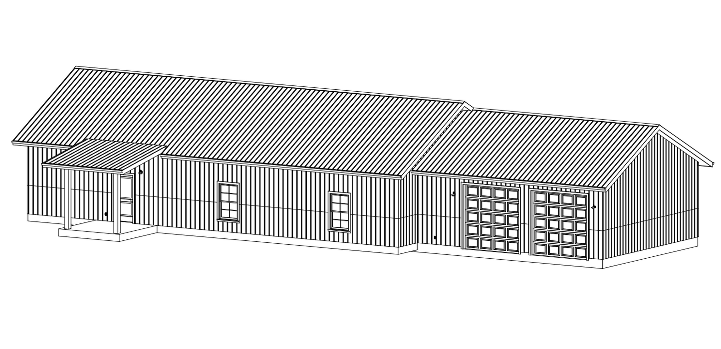 LP-71008 Orchard Barndominium House Plan