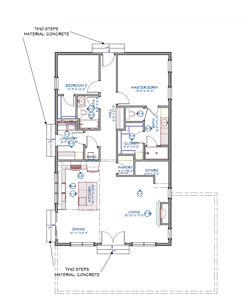 LP-71009 Bell Barndominium House Plan