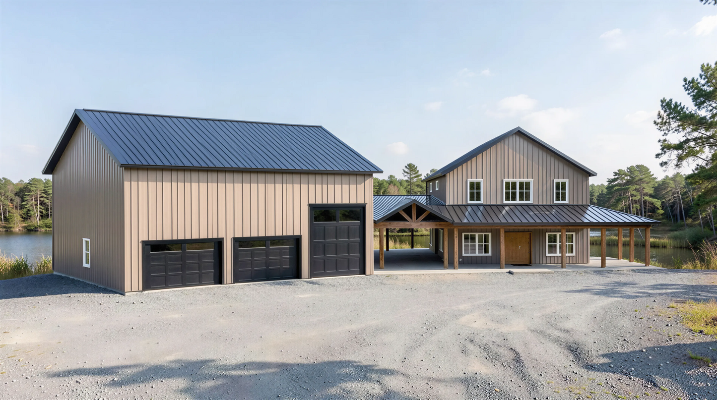 LP-71009 Bell Barndominium House Plan